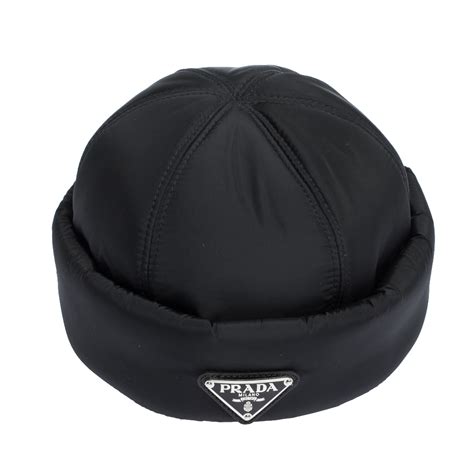 prada beanie nylon|black prada hat.